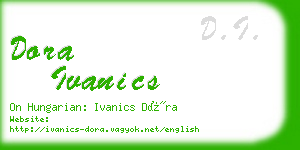 dora ivanics business card